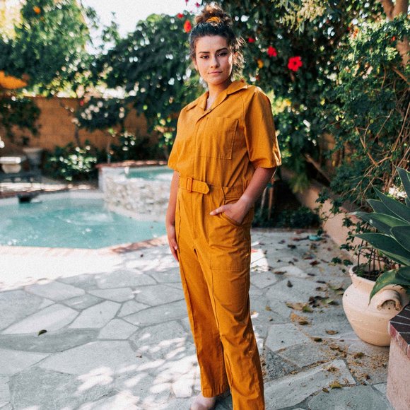 Pants - Mustard Jumpsuit